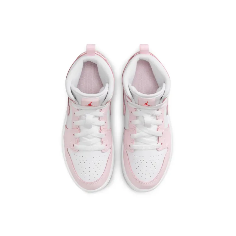 Jordan 1 Mid PS “Pink Foam Fire Red White” (DQ8424-608)
