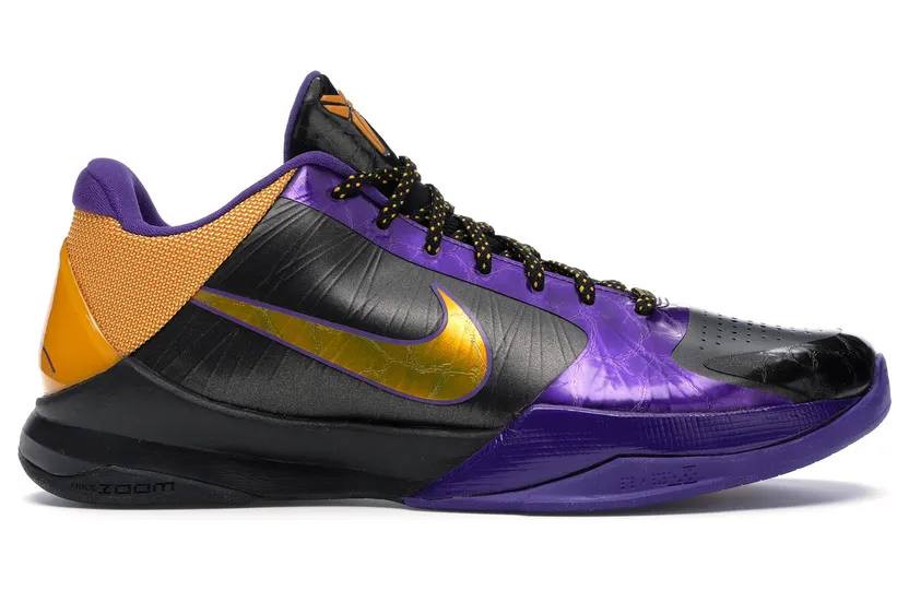 Nike Zoom Kobe 5 ‘Lakers’ Black/Del Sol-Varsity Purple (386429-071)