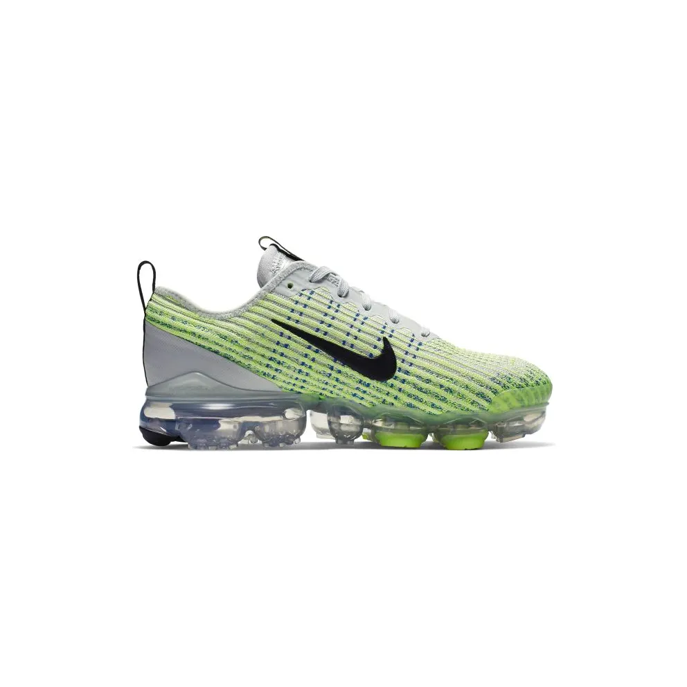Nike Air VaporMax Flyknit 3 Light Silver Volt Glow (GS) Light Silver/Black-Volt Glow-Game Royal (BQ5238-002)