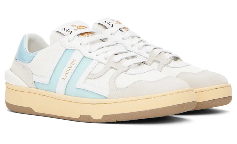 Lanvin Blue & White Clay Sneakers (FW-SKDK00-GLOS-A22) (4)