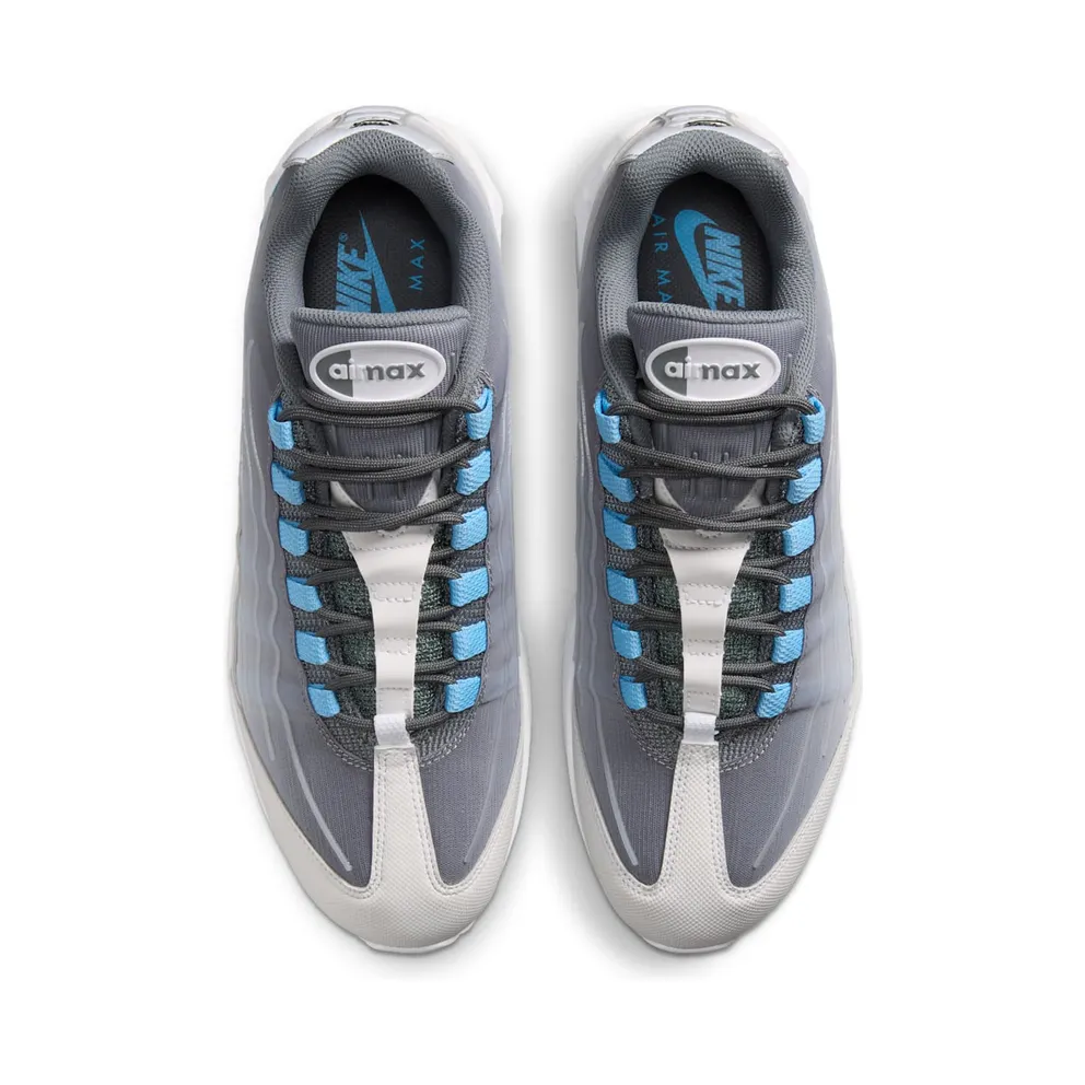 Nike Air Max 95 Big Bubble Tech “Smoke Grey / White / Black / Football Blue” (IH7853-003)