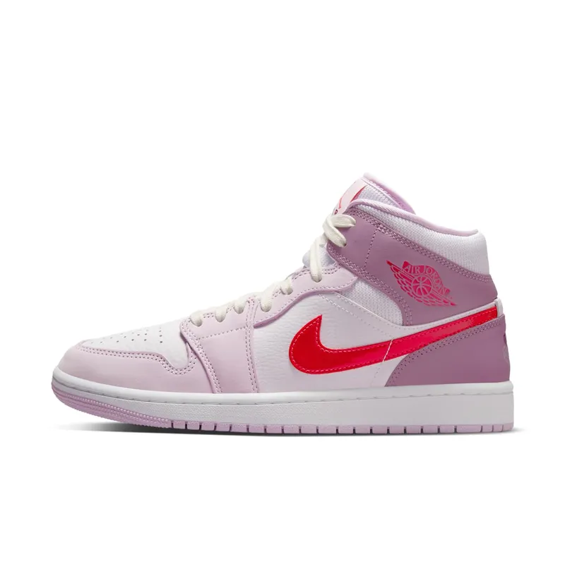 Air Jordan 1 Mid Valentines Day Release – “White / Pink / Crimson” (DR0174-500)