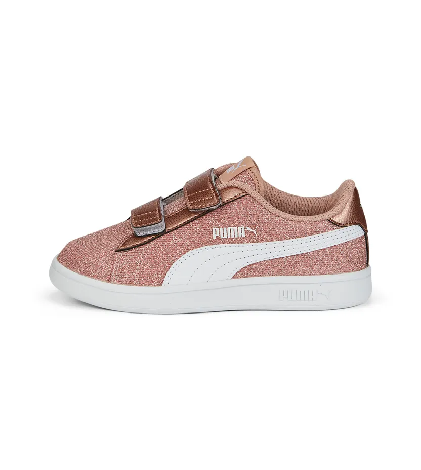 Puma Smash v2 Glitz Glam Kid Roze/Wit/Goud (367378-29)