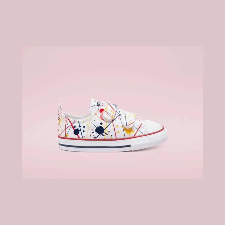 Converse Paint Splatter Easy-On Chuck Taylor All Star Low Top Wit/multi/garnet (771909C)