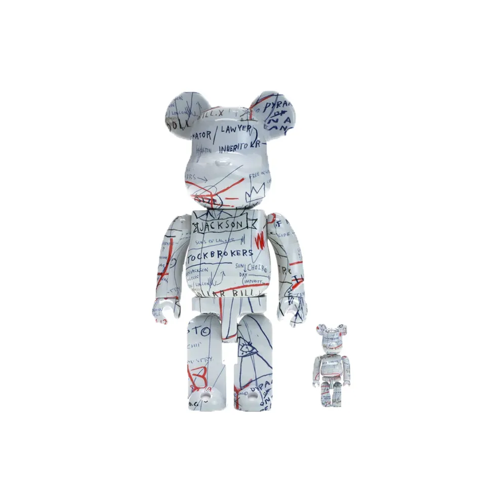 Jean-Michel Basquiat 2 100% & 400% Set White (2018)