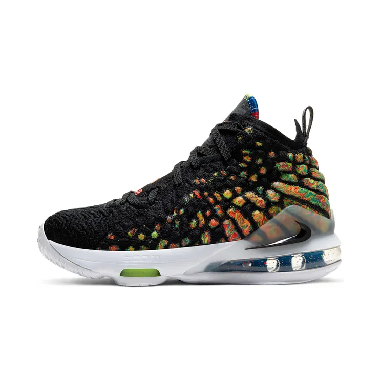 Nike LeBron 17’James Gang’ GS Black/Black/Multi Color (BQ5594-005)