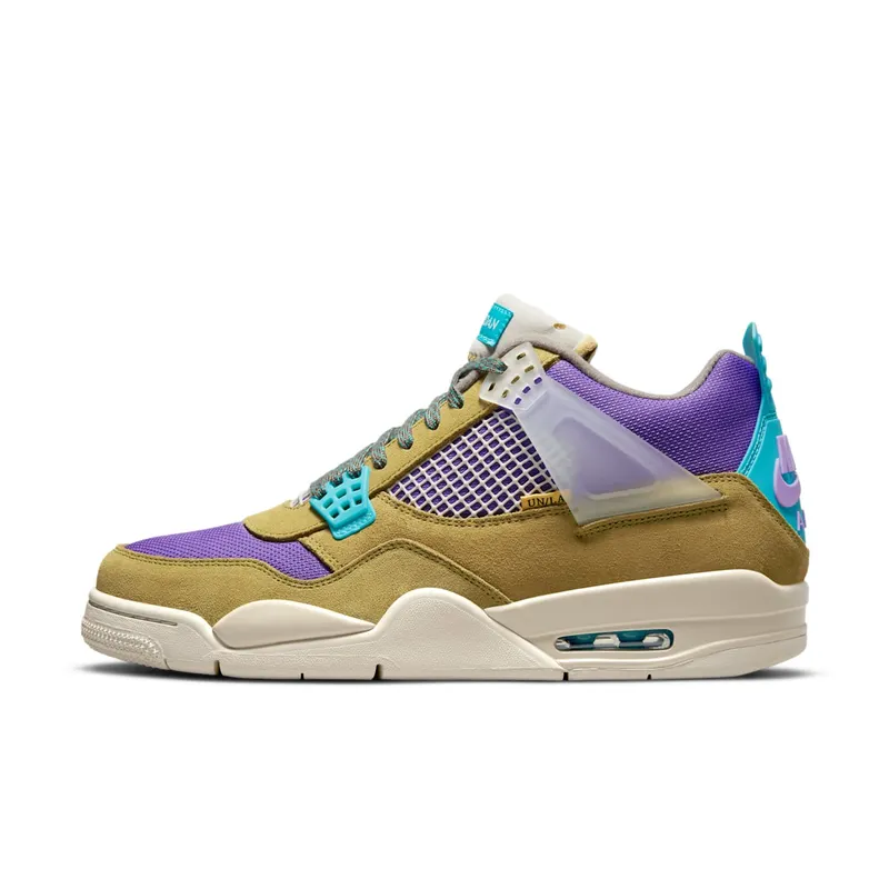 Air Jordan x Union 4 Desert Moss (2021) – “Desert Moss / Turquoise Blue / Dark Iris” (DJ5718-300)