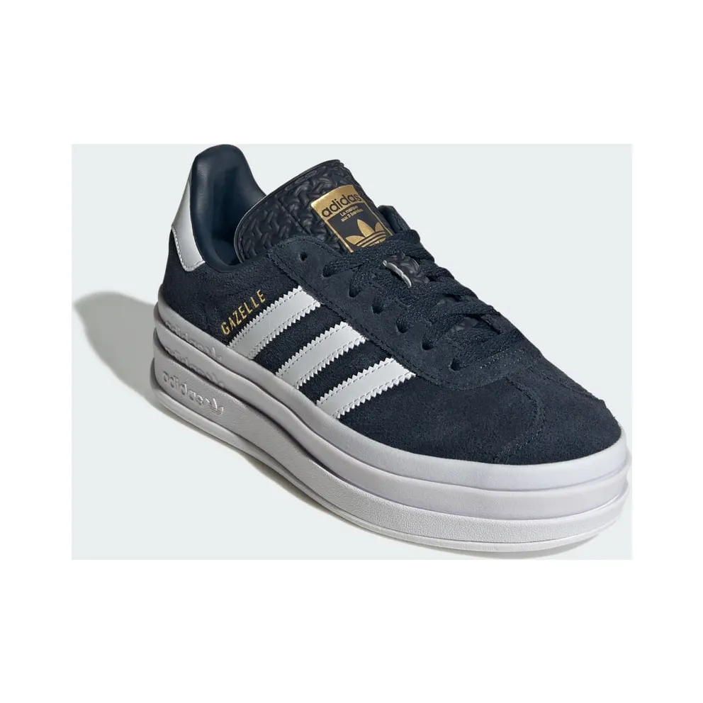 Adidas Gazelle Bold Kids Aurora Ink / Cloud White / Gold Metallic (JQ7405)