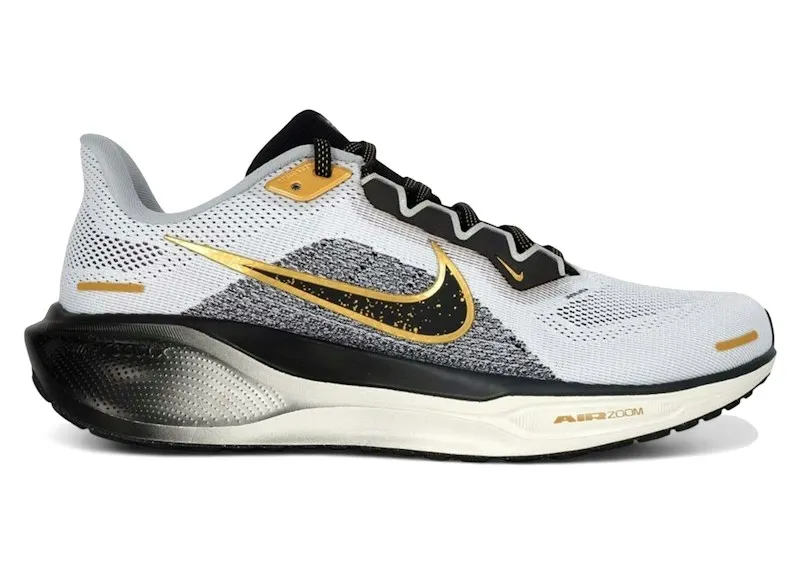 Nike Air Zoom Pegasus 41 Premium White Black Metallic Gold (HQ2938-100)