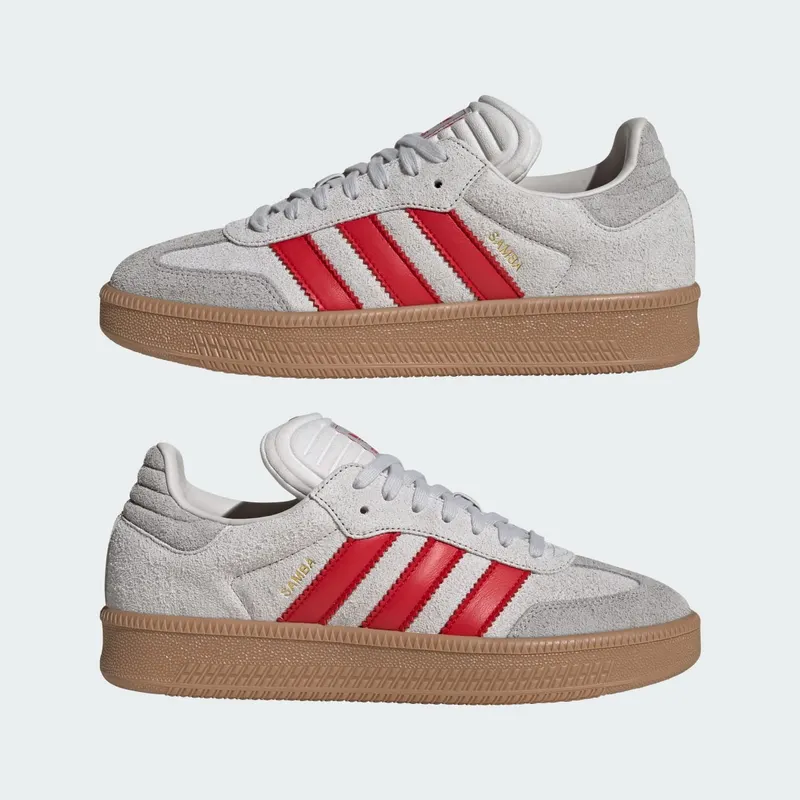 adidas Samba XLG Grey One Better Scarlet Gum (JS3826)