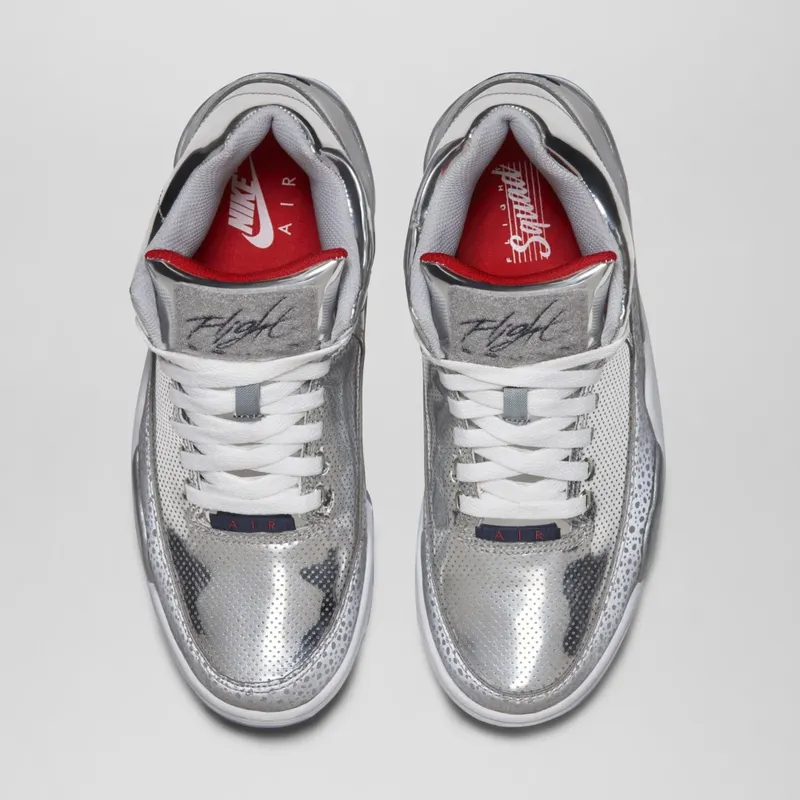 Nike Flight Squad Metallic Silver Metallic Silver/Metallic Silver-Midnight Navy (679260-002)