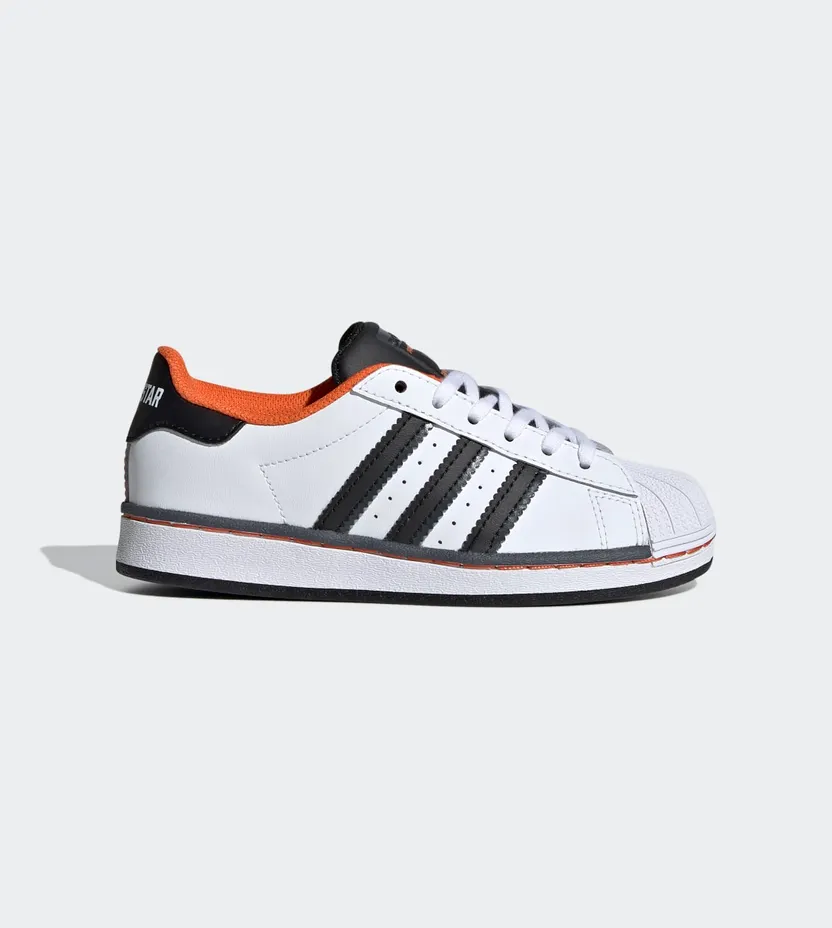 adidas Superstar Cloud White / Core Black / Orange (FV3688)