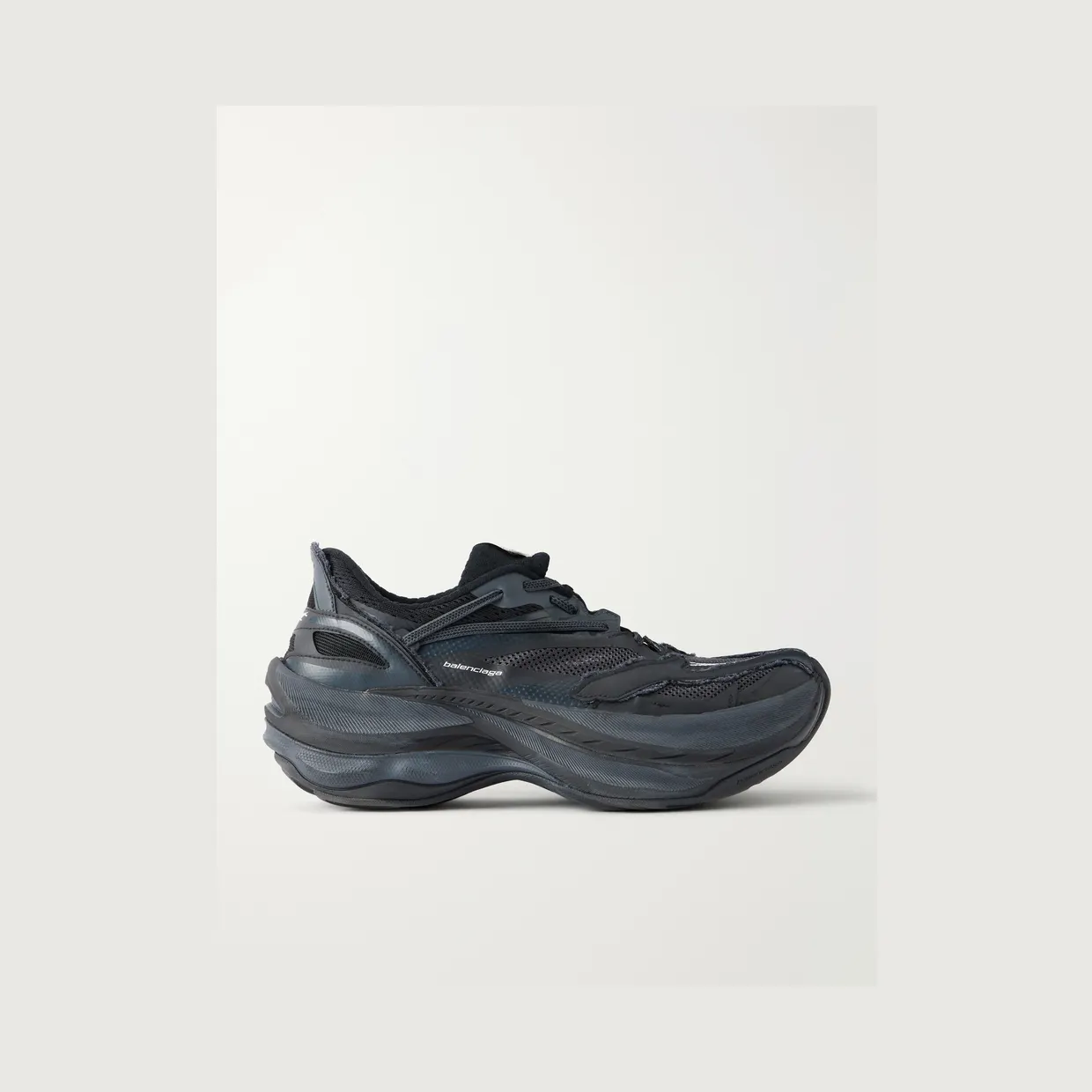 Balenciaga Jet Rubber Sneakers Black (872642WMRTN)