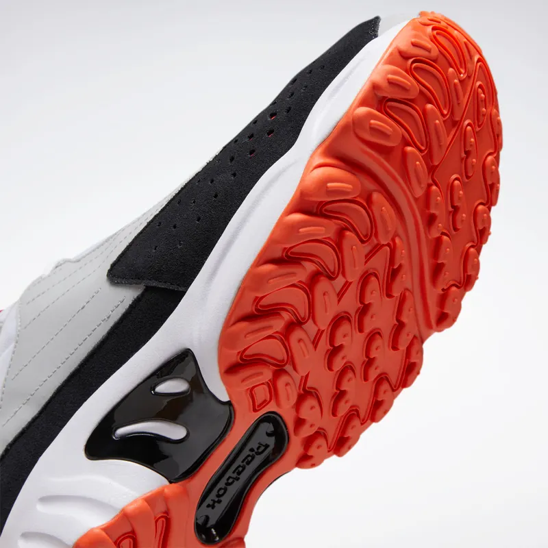 Reebok DMX Series 2200 Shoes White / Vivid Orange / Pure Grey 2