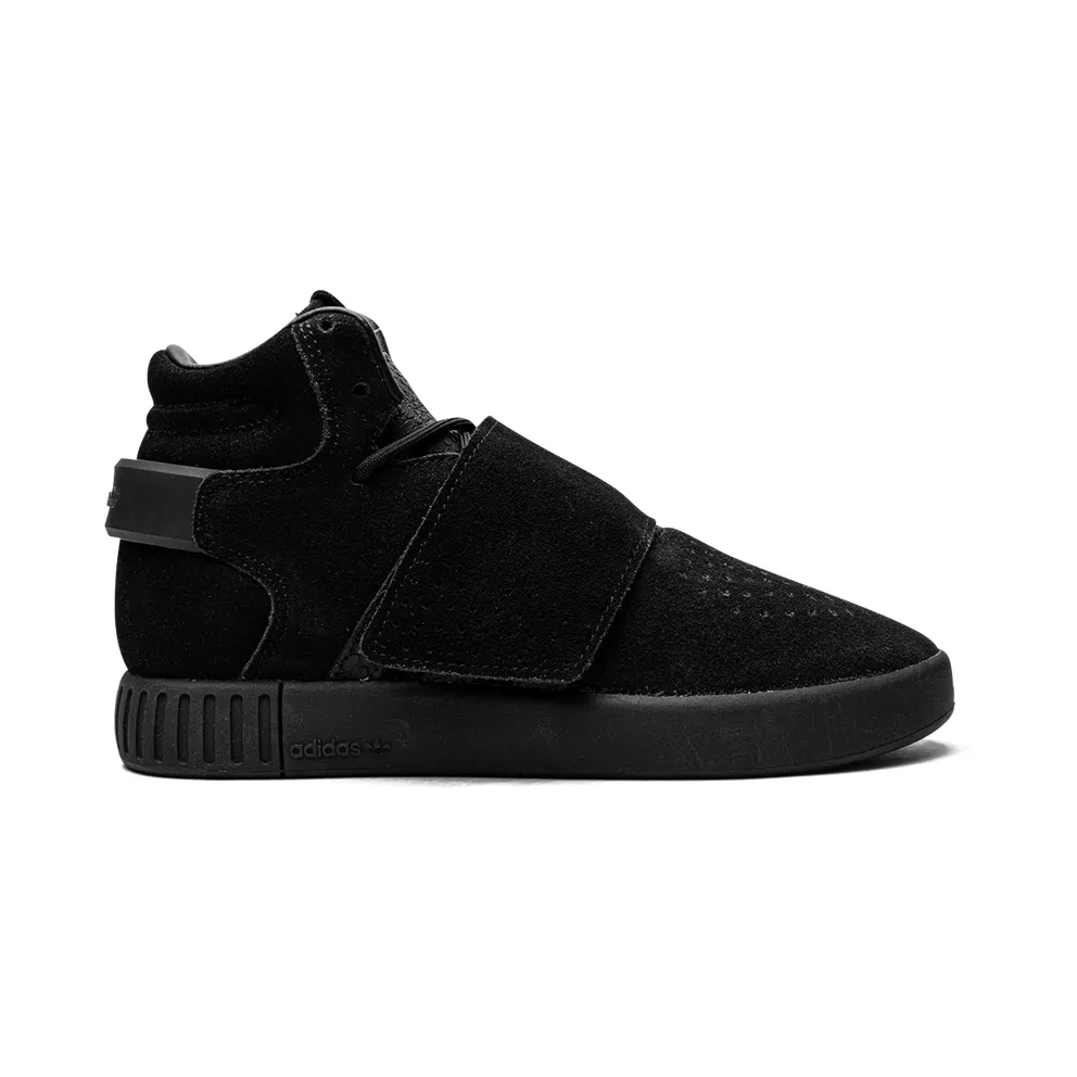 Adidas Tubular Invader Strap GS “CORE BLACK/CORE BLACK/WHITE” (BZ0302)