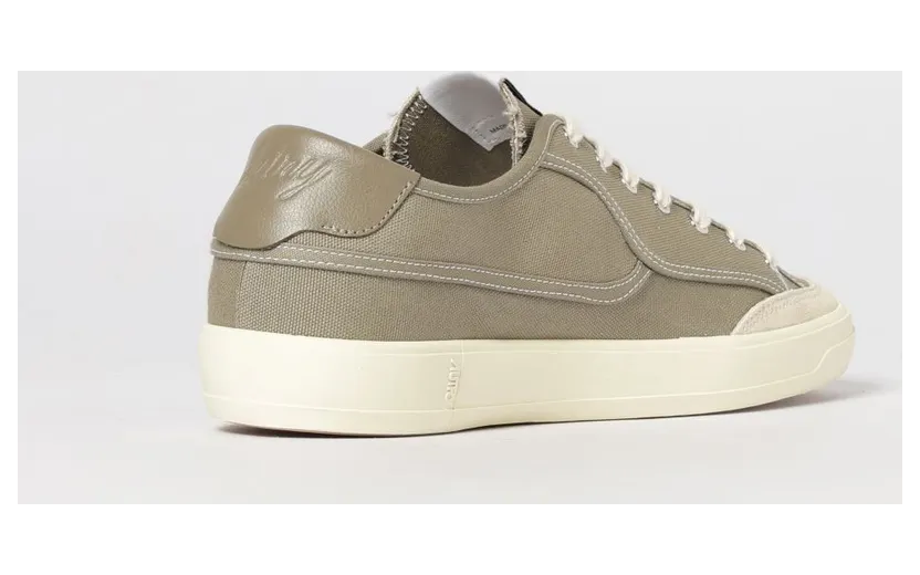 Autry Windscape Sneakers in Cotton Canvas Green (SCLMCU03) (2)