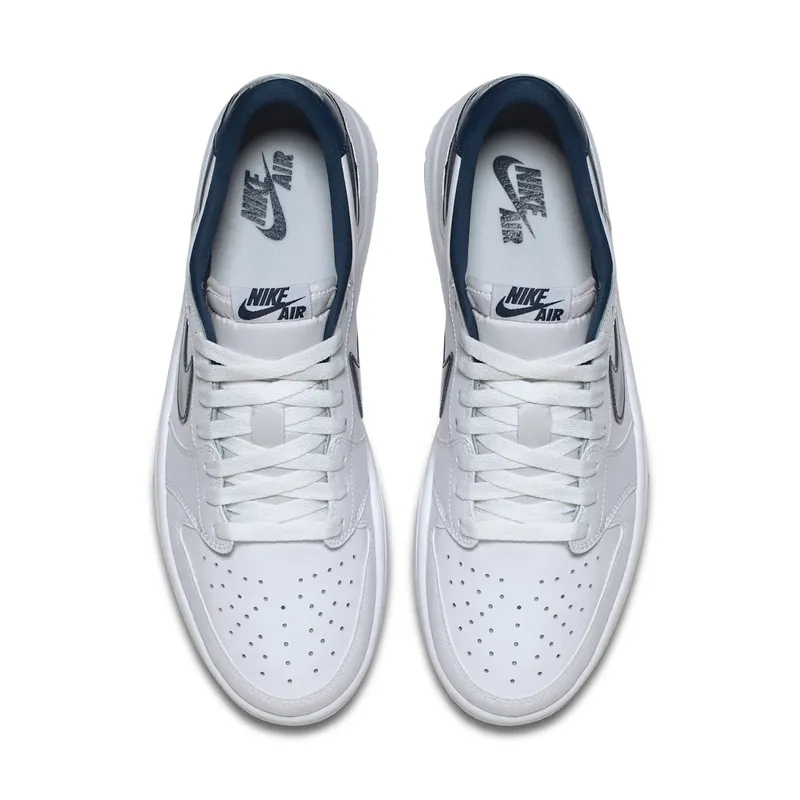 Jordan 1 Retro Low Metallic Blue White/Midnight Navy (705329-106)