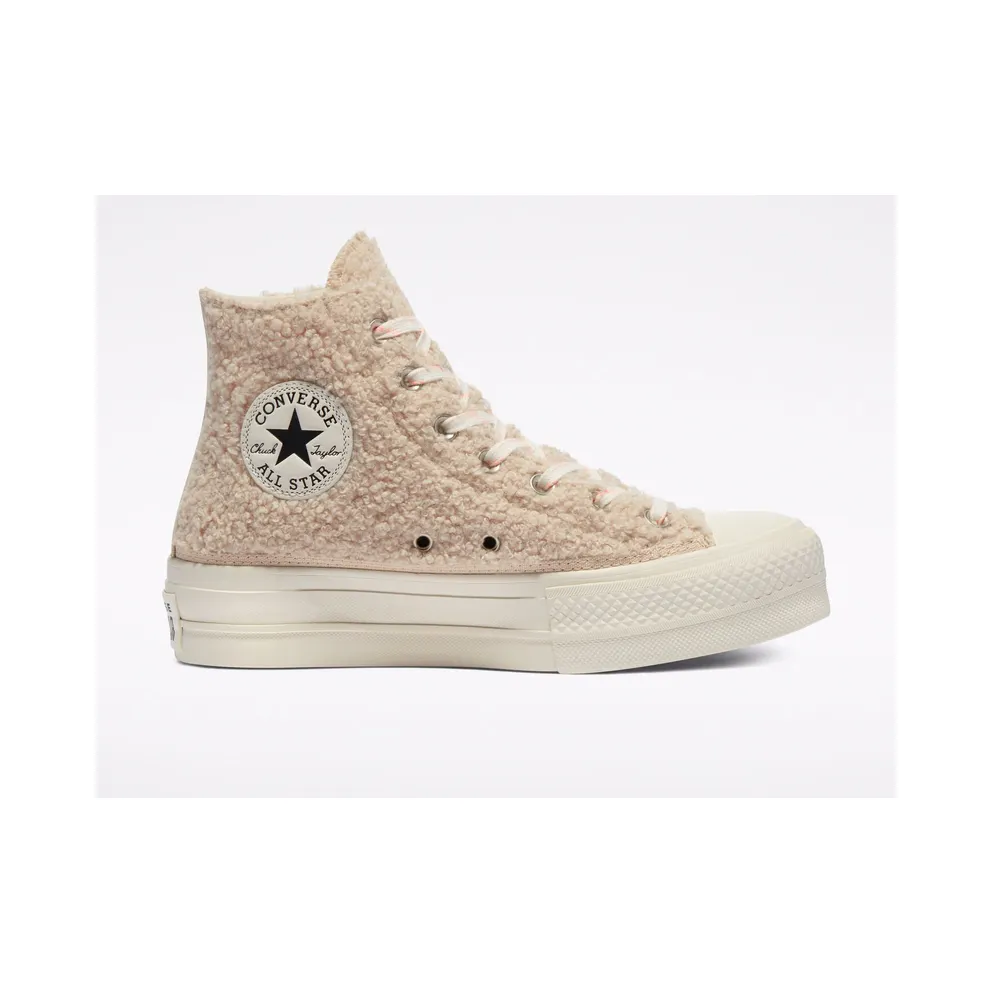 Converse Cozy Club Platform Chuck Taylor All Star Farro/Egret/Schwarz (570024C)