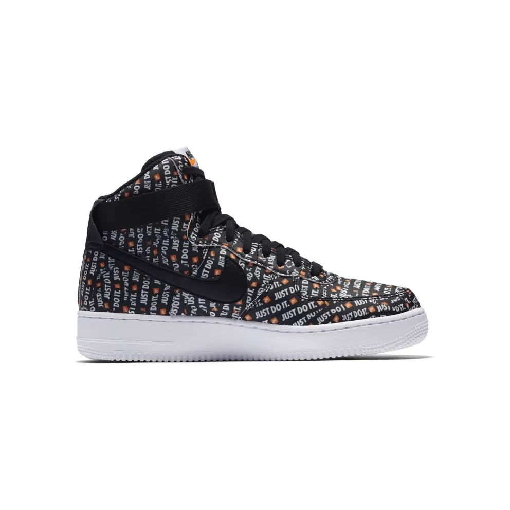 Nike Air Force 1 High Just Do It Pack Black Black/Black-White-Total Orange (AQ9648-001)