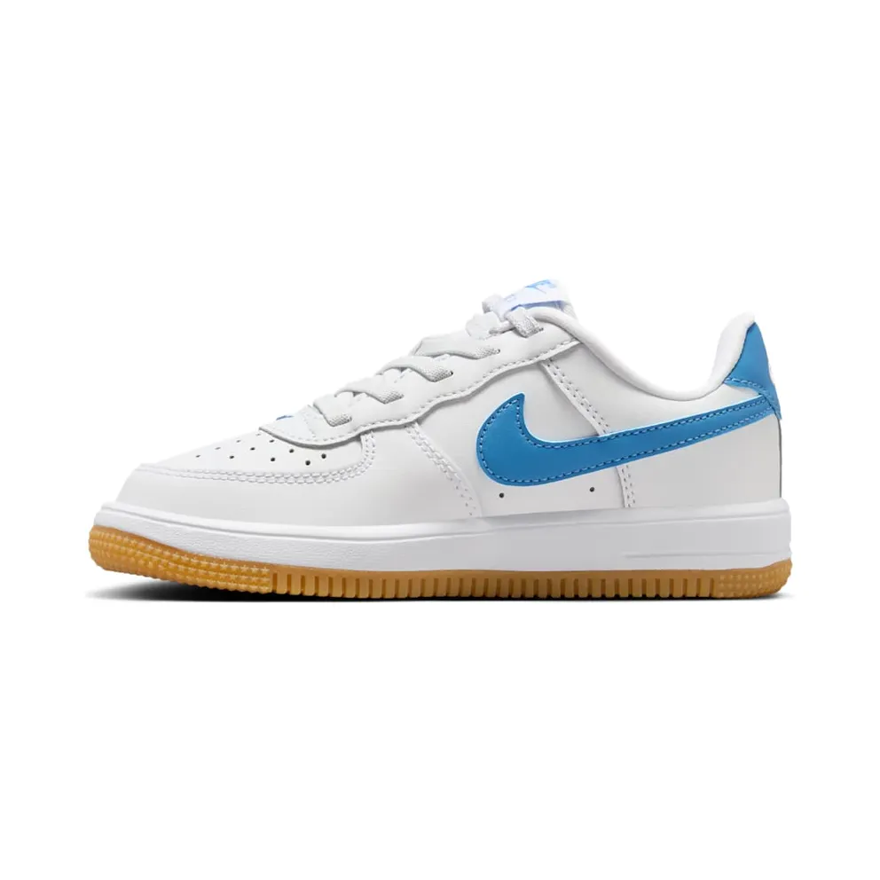 Nike Air Force 1 Low EasyOn White Gum Light Brown Blue Beyond (FN0237-115)