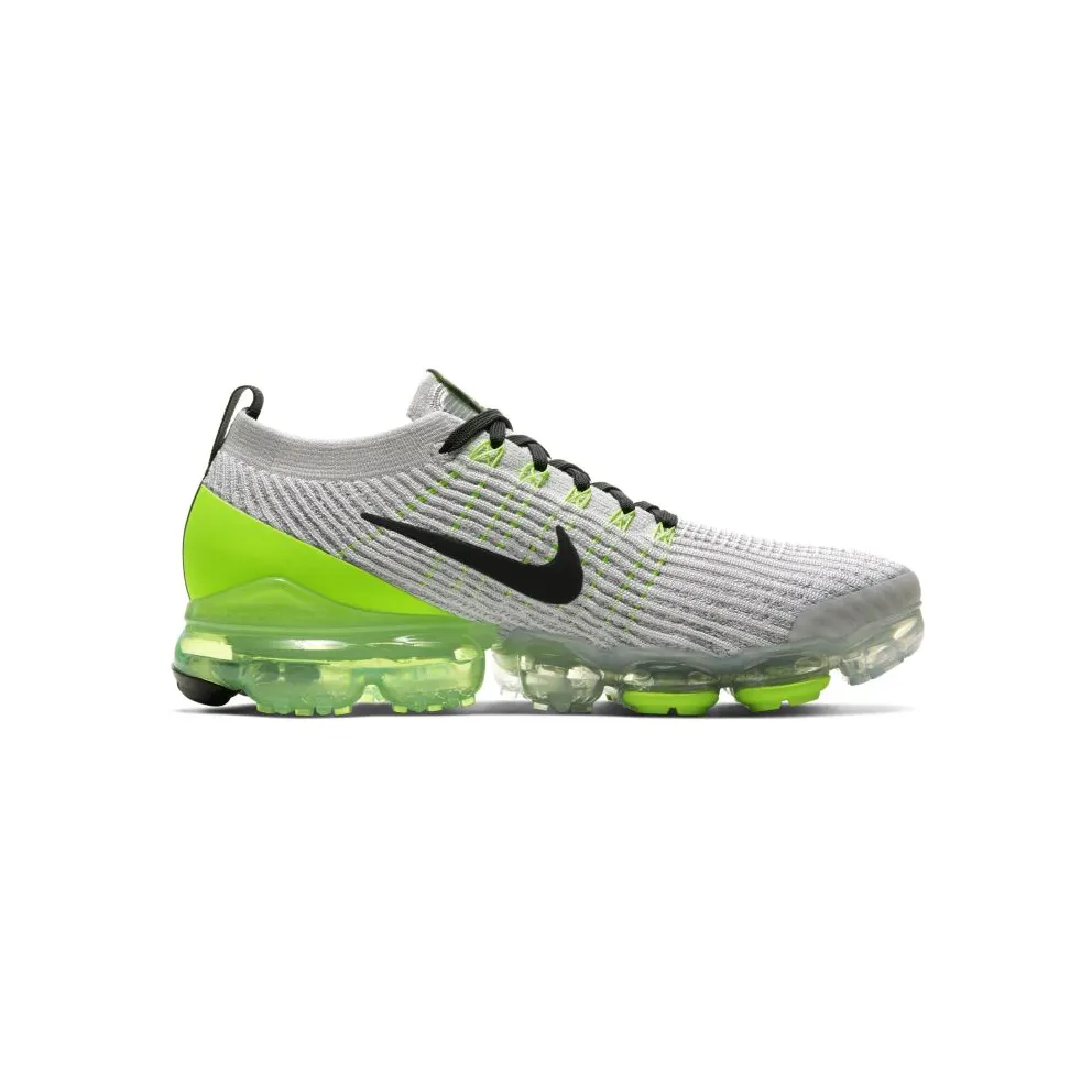Nike Air VaporMax Flyknit 3 Vast Grey Electric Green Vast Grey/Electric Green-White-Off Noir (AJ6900-011)