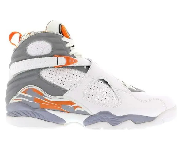 Air Jordan 8 Retro ‘Orange Blaze’ White/Stealth-Orange Blaze-Silver (305381-102)