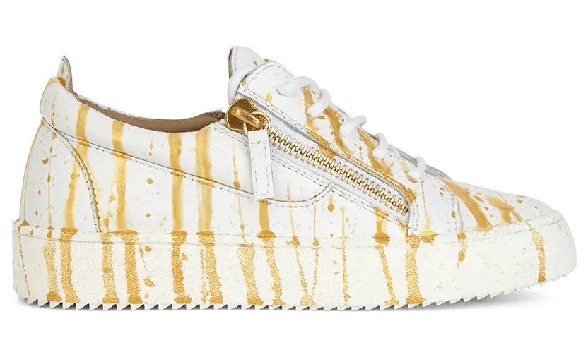 Giuseppe Zanotti Sneakers mit Farbklecksen – Weiß (RS10034001)