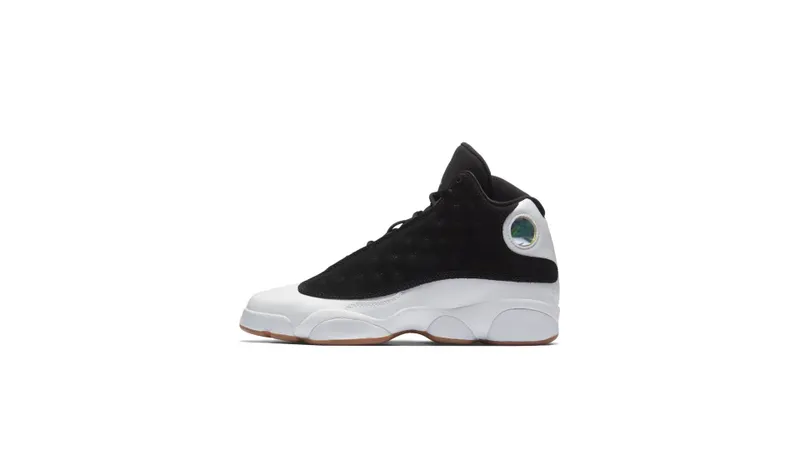 Jordan 13 Retro Black White Gum (GS) Black/Metallic Gold-White-Gum Medium Brown (439358-021)