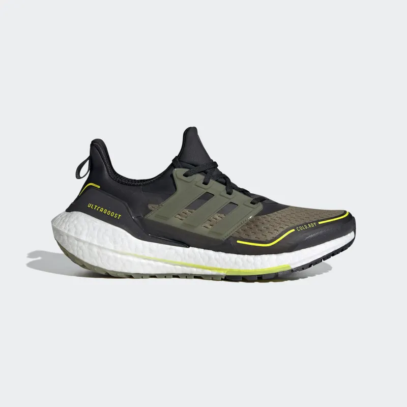 adidas Ultraboost 21 COLD.RDY Core Black / Focus Olive / Acid Yellow (S23896)