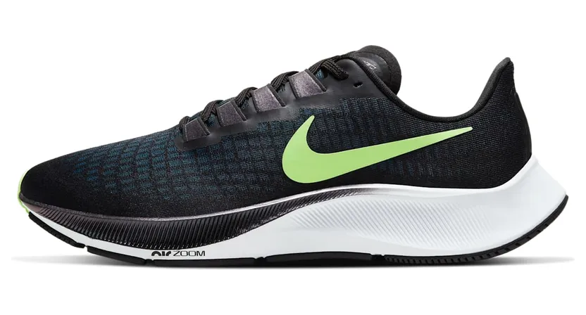 Nike Air Zoom Pegasus 37 “Black / Valerian Blue / White / Lime Blast” (BQ9646-001)
