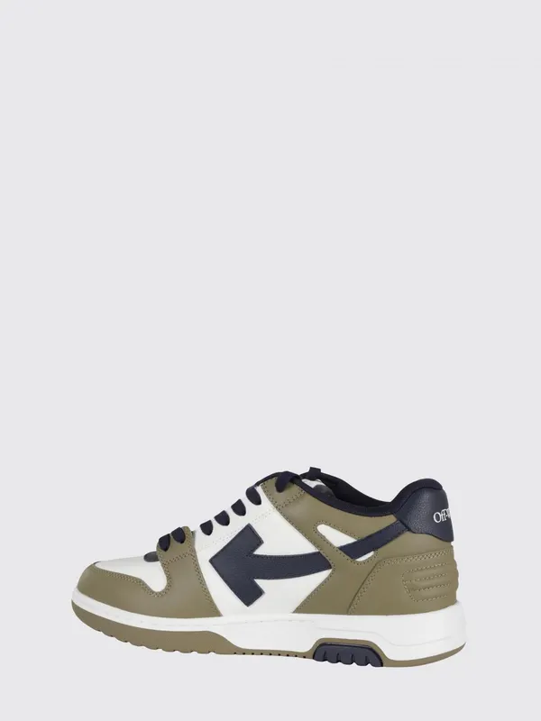 Off-White Out Of Office Leather Green (OMIA189S26LEA0036349)