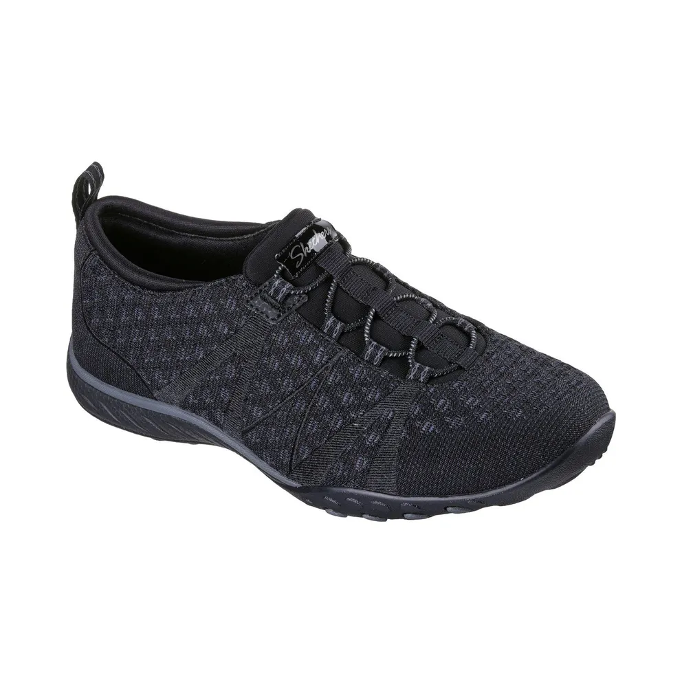 Skechers Relaxed Fit: Breathe-Easy “Sere-knitty Sneaker Black” (100769BLK)