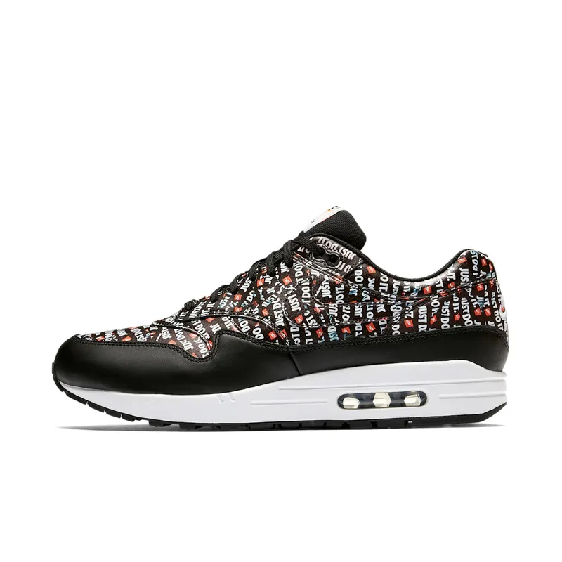 Nike Air Max 1 Just Do It Pack Black Black/Total Orange-White (875844-009)