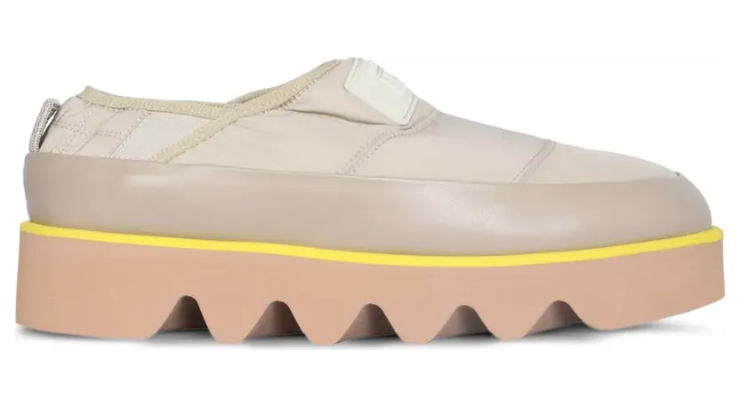 MSGM Sneakers met plateauzool en logopatch – Beige (3142MDS178810)