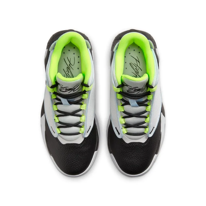 Jordan Max Aura 4 GS “Platinum Tint Volt Blue Tint Black” (DV3175-017)