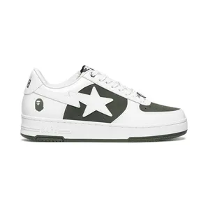 A Bathing Ape Bape Sta Low #6 White Olive Drab (1K80-191-306-OLD)