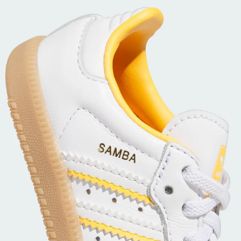 adidas Samba OG Crystal White Cloud White Crew Yellow (IH5642)