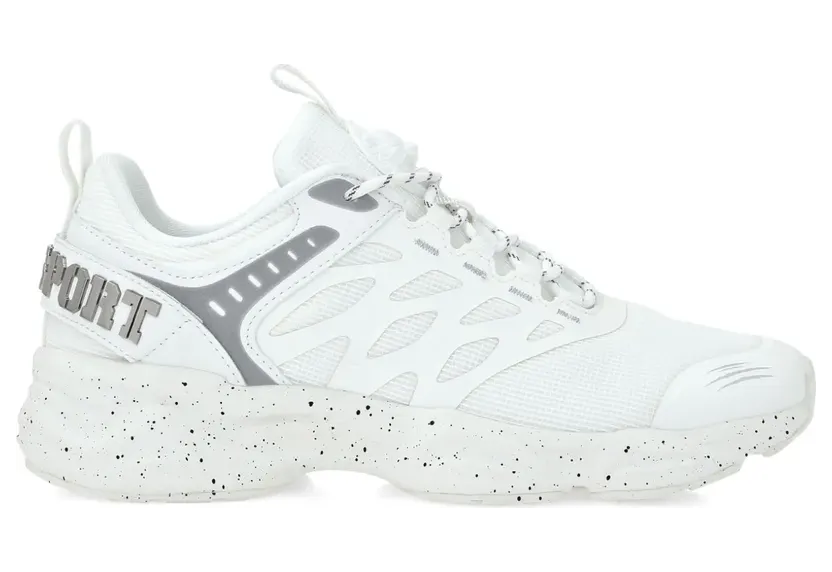 Plein Sport Runner Reflective Scratch Sneakers – Weiß (SAESUSC0740STE003N)