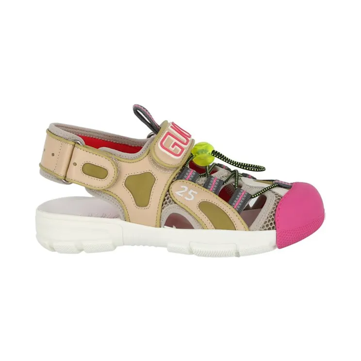 Gucci Tinsel Sport Sandals Crystal Beige (570440 98D30 8510)