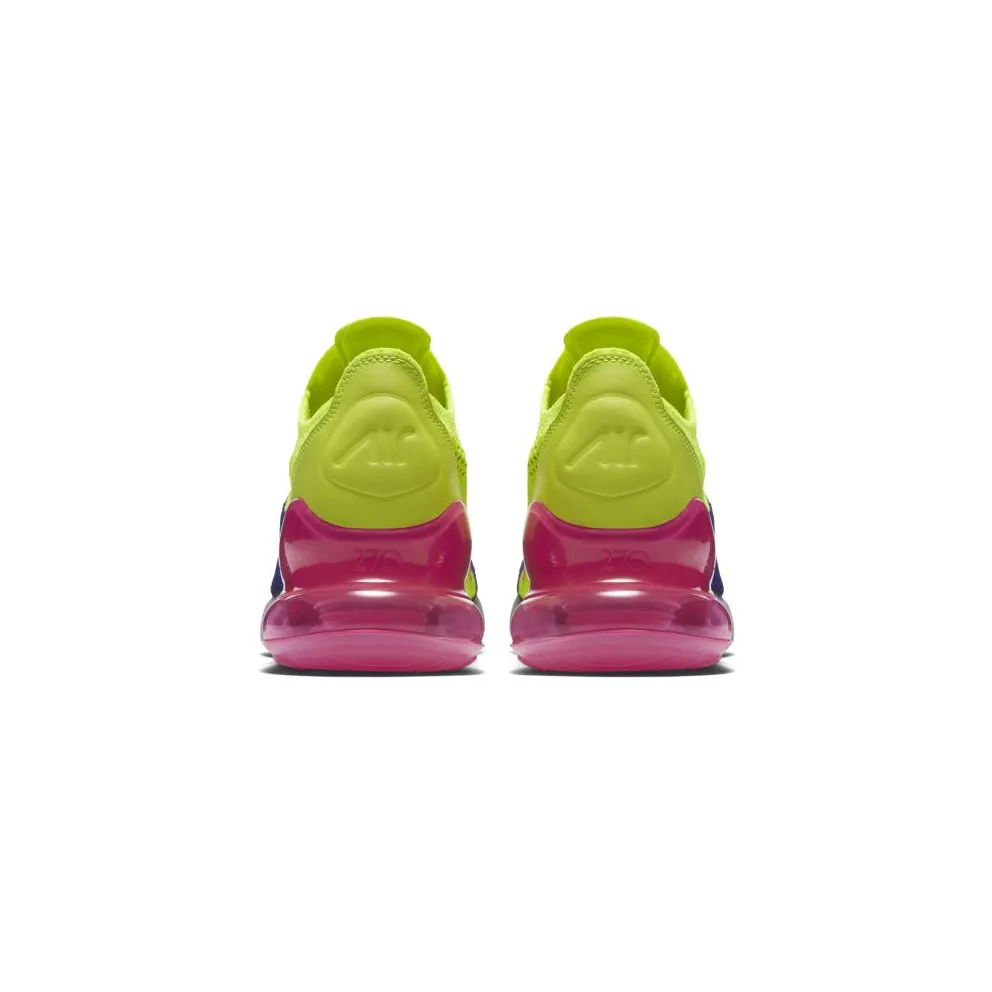 Nike Air Max 270 Flyknit Regency Purple Volt Regency Purple/Volt-Pink Blast-Thunder Grey (AO1023-501)