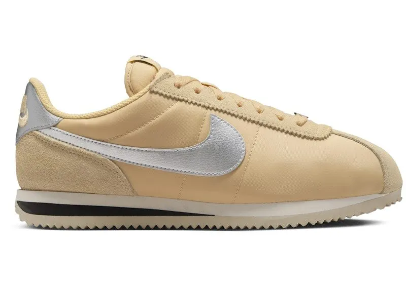 Nike Cortez Textile Sesame Light Orewood Brown Black Metallic Silver (DZ2795-201)