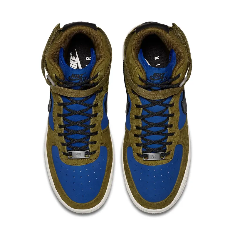 Nike Air Force 1 Hi Premium Suede Olive Flak/Black-Midnight Turquoise (W)
