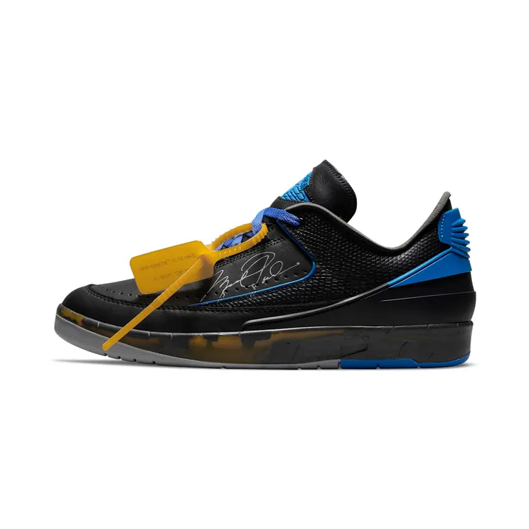 Air Jordan 2 x Off-White Retro Low SP Black Blue (DJ4375-004)