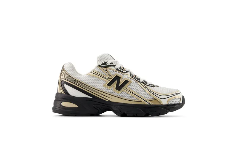 New Balance 740v2 “Sea Salt / Black / Gold Metallic” (U740GM2)