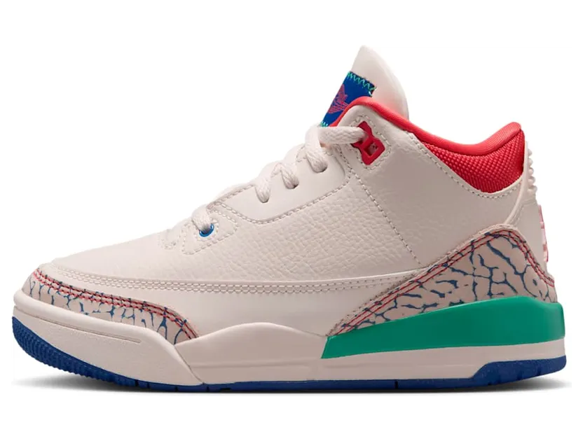 Air Jordan Three Chalk / Track Red / True Blue (IO2074-100)