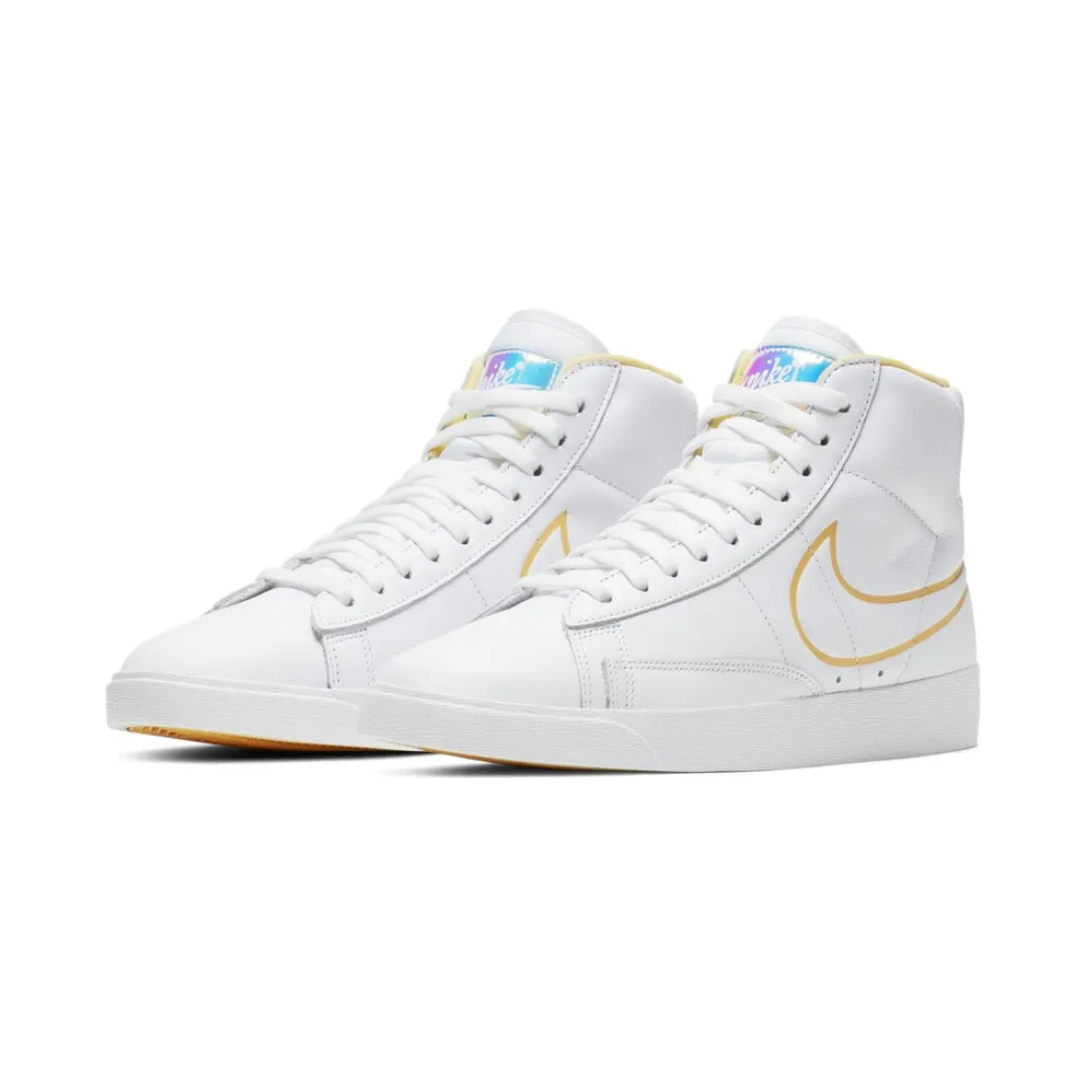 Nike Blazer Mid White Topaz Gold (W) White/Topaz Gold-Clear (CJ3643-100)