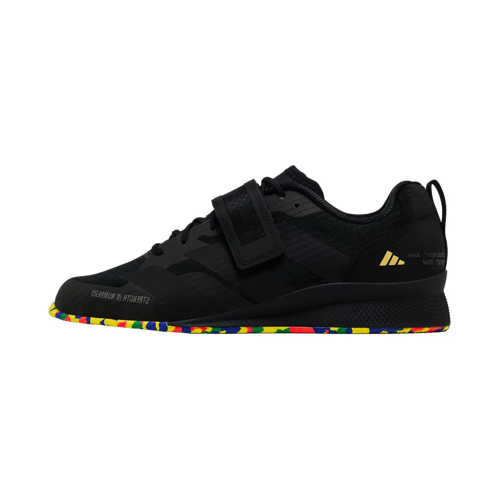 Adidas Adipower 3 “Core Black Gold Metallic” (IF0534)
