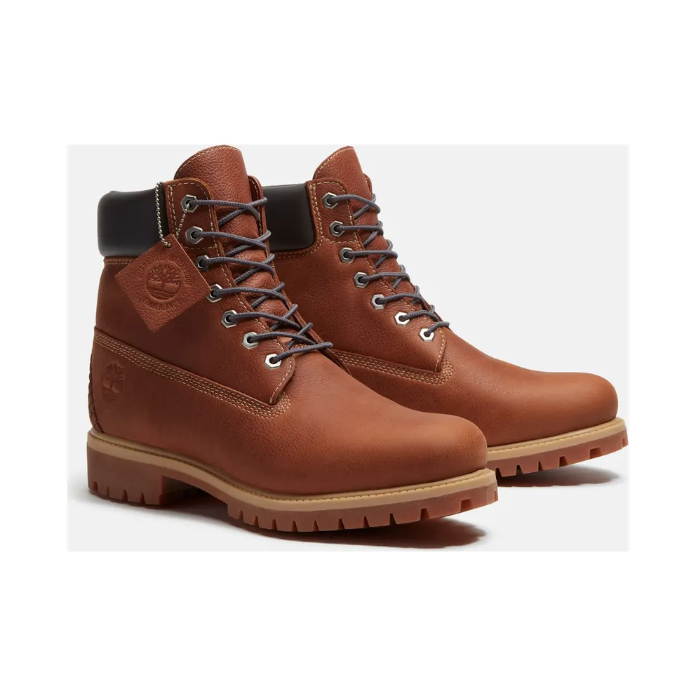 Timberland 6″ Premium Waterproof Boot Rust Full Grain Dark Grey (TB0A6G1R-AAD)
