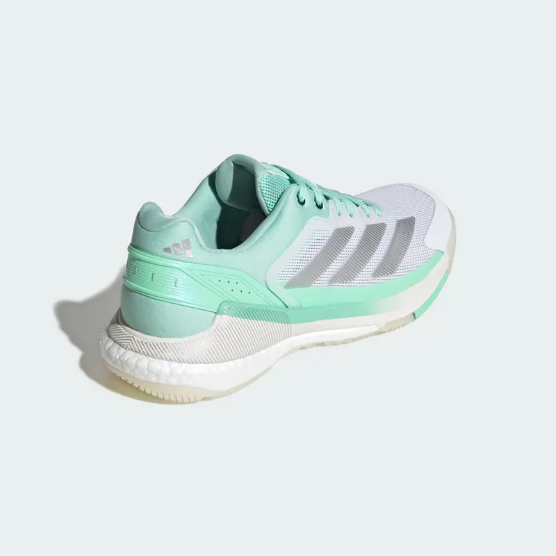 Adidas Crazyquick BOOST Padelschoenen Green / Silver Metallic / Pulse Mint (KI3589)