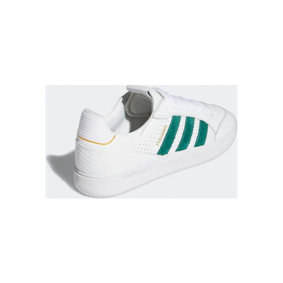 adidas Tyshawn Low Cloud White / Collegiate Green / Gold Metallic (GY6954)